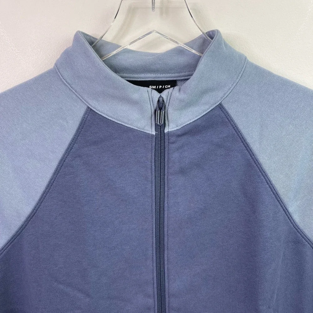 Under Armour Blue Track Top Zip Jacket Loose Fit Pockets Women's Small 42-44 EUC - Picture 2 of 8